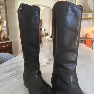 Frye "Melissa Button 2" Black Boots